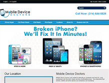 Tablet Screenshot of mobiledevicedoctors.com